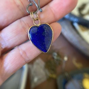 Lapis heart shaped pendant